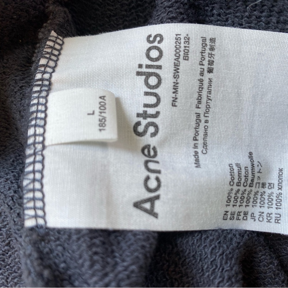 Acne Studios Black Hole Hoodie Galaxy Print Front French terry hooded sweatshirt - Picture 12 of 13